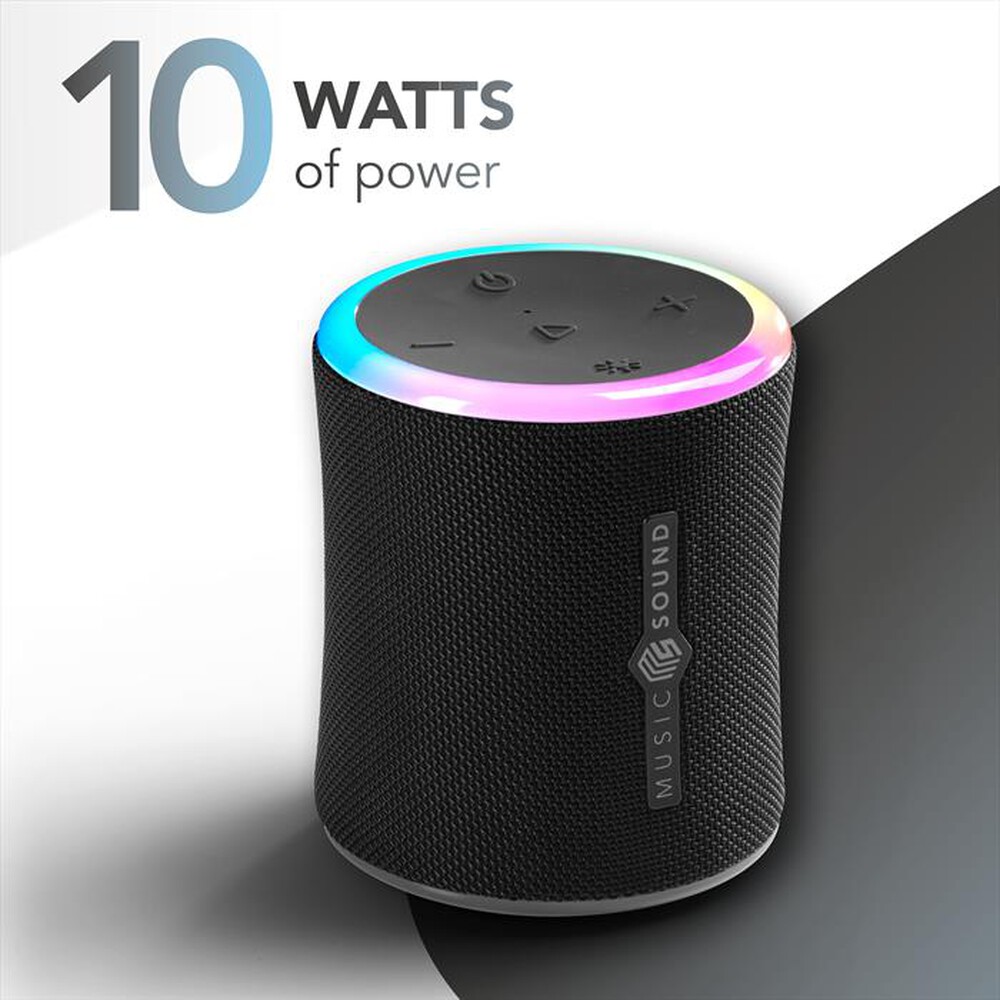 Immagine del prodotto MUSIC SOUND - Speaker bluetooth AURA 10 RGB-Nero