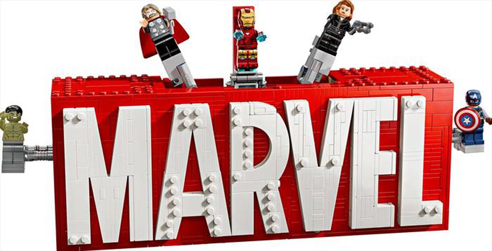 "LEGO - MARVEL Logo e Minifigure MARVEL - 76313-Multicolore"