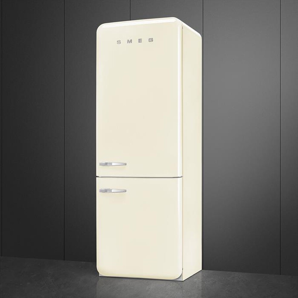 "SMEG - Frigorifero combinato FAB38RCR5 Classe E-Panna"