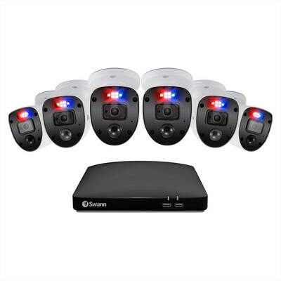 SWANN - KIT NVR 1TB 8CH + 6 CAM FULL HD-White