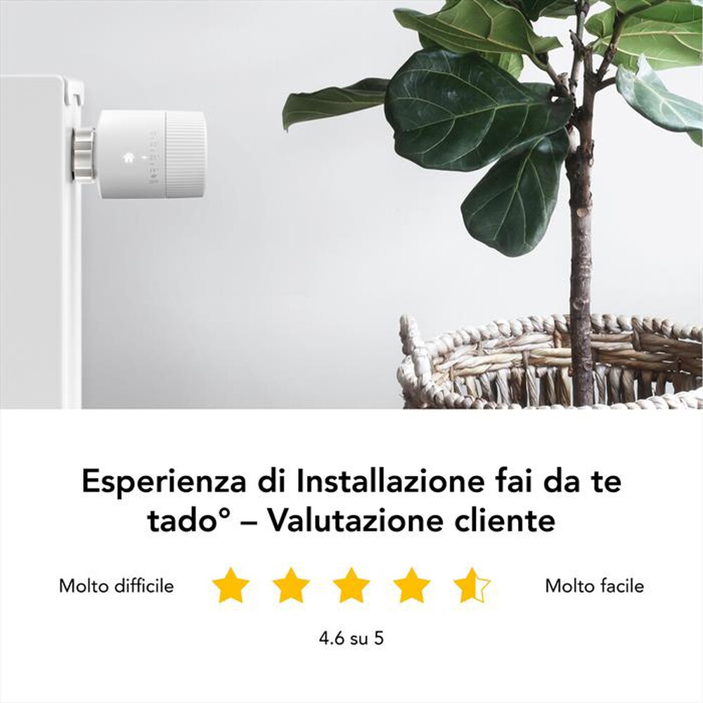 Immagine del prodotto TADO - 4 TESTE TERMOSTATICHE INTELLIGENTI BASIC  V3+-White