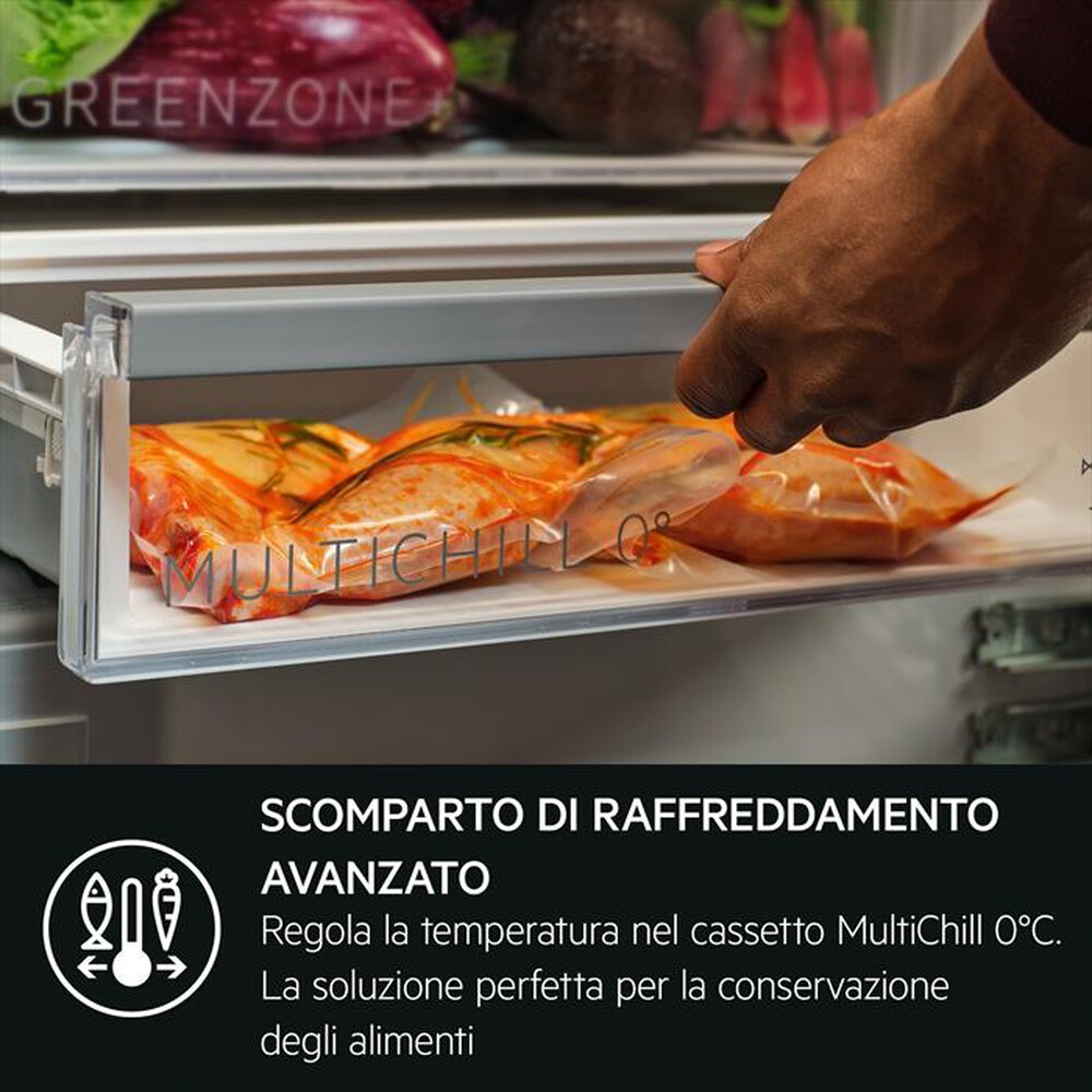 Immagine del prodotto AEG - Frigorifero combinato TC9MS181BS  Classe B 250lt-Bianco