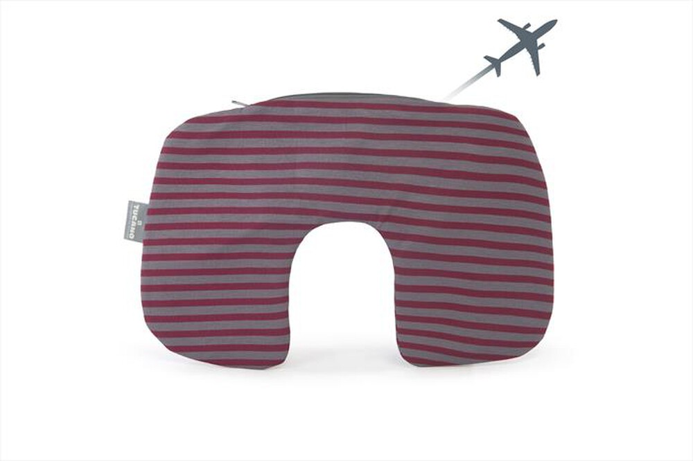 "TUCANO - Accessori - Cuscino da viaggio gonfiabile-Rosso"