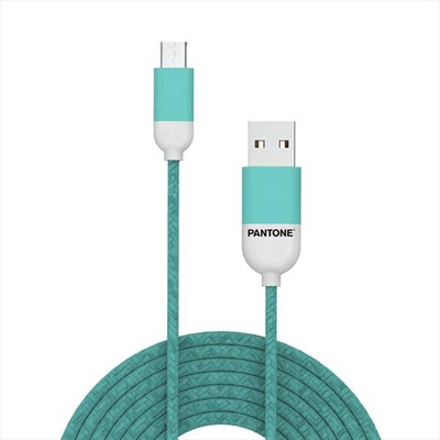 PANTONE - PT-MC001-5L - MICROUSB CABLE 1 5 MT-AZZURRO/PLASTICA