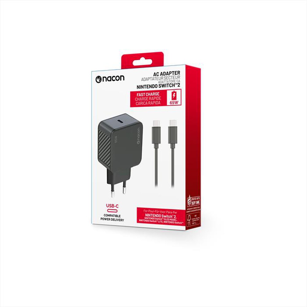 Immagine del prodotto NACON - ADATTATORE AC SWITCH 2 E TUTTE, 65W, SWITCH 2-Nero