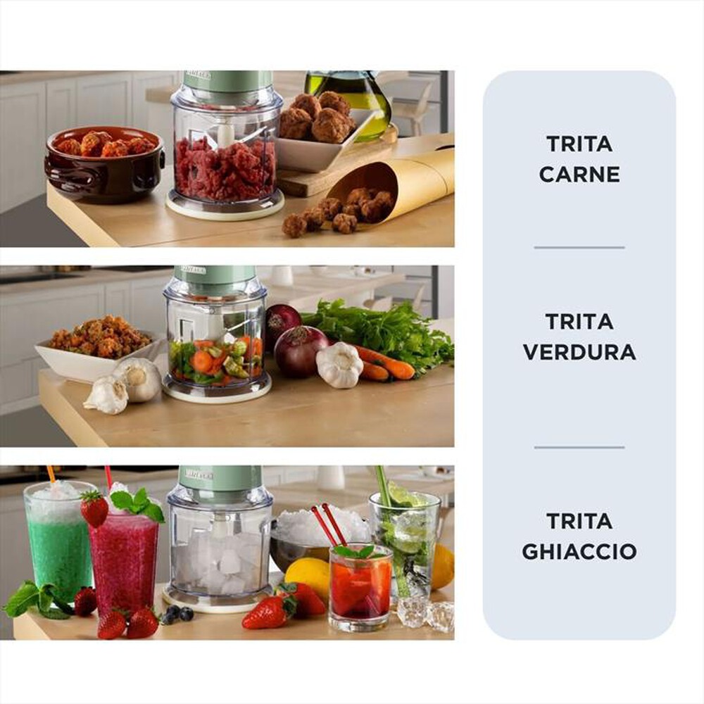 Immagine del prodotto ARIETE - 0438 Vintage Tritatutto Elettrico 400W-verde