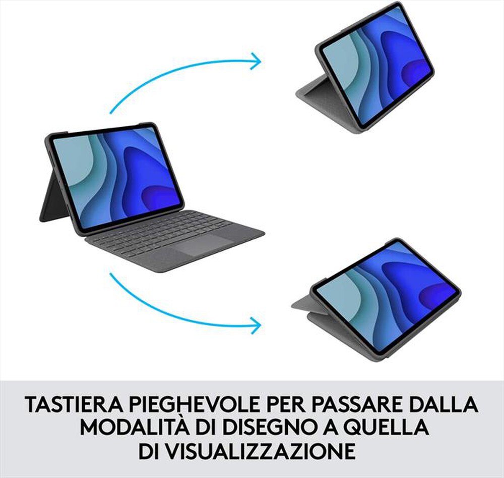 "LOGITECH - Folio Touch for iPad Pro 11-inch - GREY - ITA - OT-Grigio"