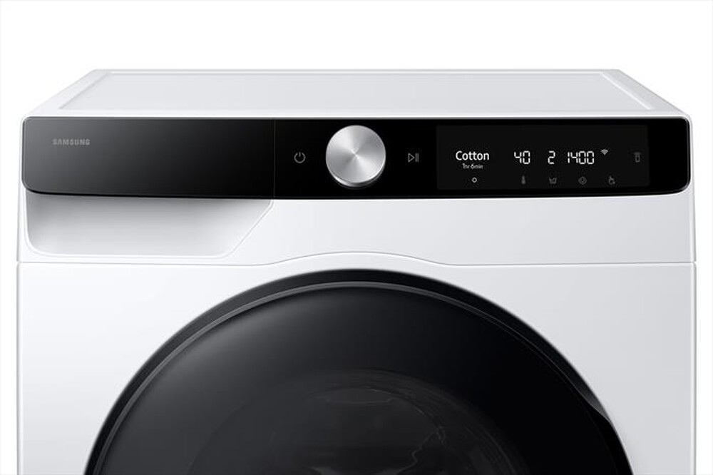 "SAMSUNG - Lavasciuga 11/6 Kg WD11DG6B85BKU3 Classe A-bianca con oblò e display nero"