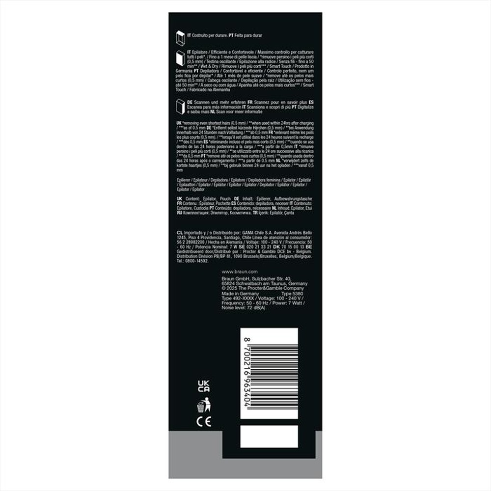 Immagine del prodotto BRAUN - BRAUN LEGEPIL SES9-000 SILV BOX MN-ARGENTO