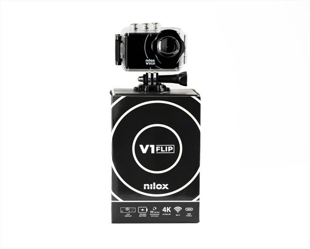 "NILOX - Action cam V1 FLIP-Nero"