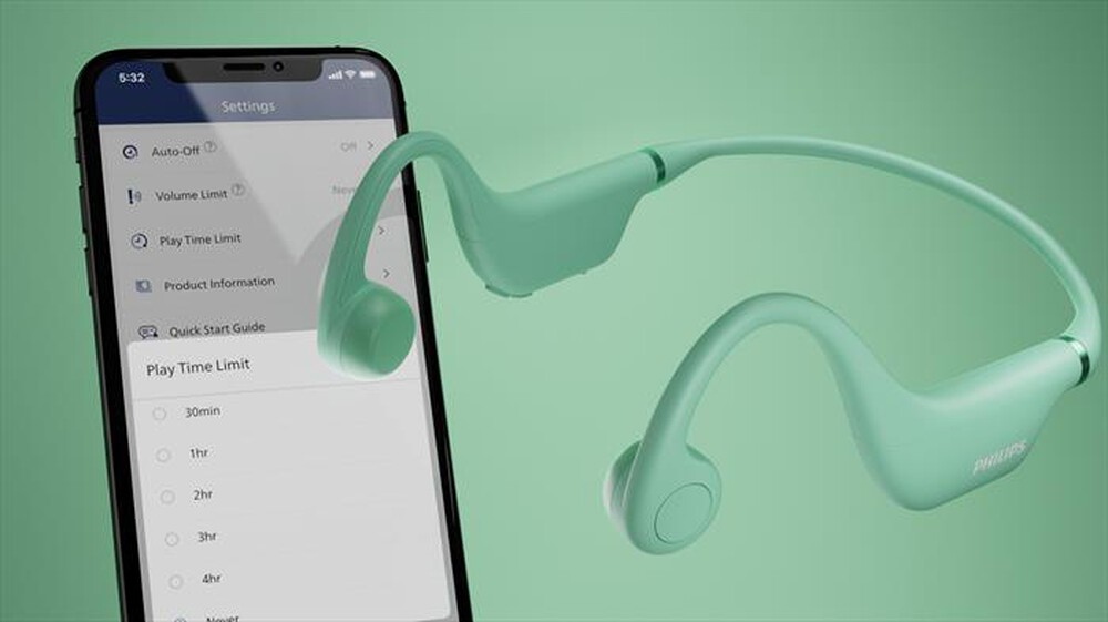 "PHILIPS - Cuffie a padiglione aperto TAK4607GR/00-Green"