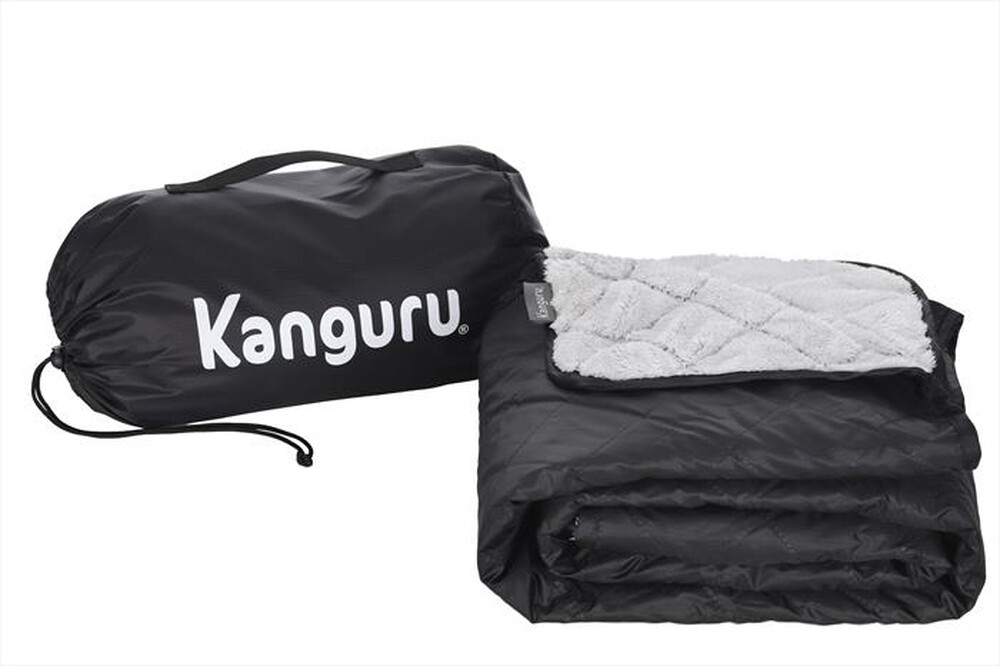 "KANGURU - Coperta impermeabile PIC NIC FLUFFI BLANKET-Fluffi Grey"