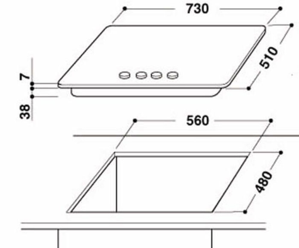 Immagine del prodotto WHIRLPOOL - Piano cottura a gas AKR 317/IX 5 fuochi 73cm-Acciaio