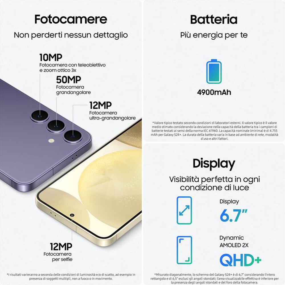"SAMSUNG - GALAXY S24+ 256GB-Cobalt Violet"
