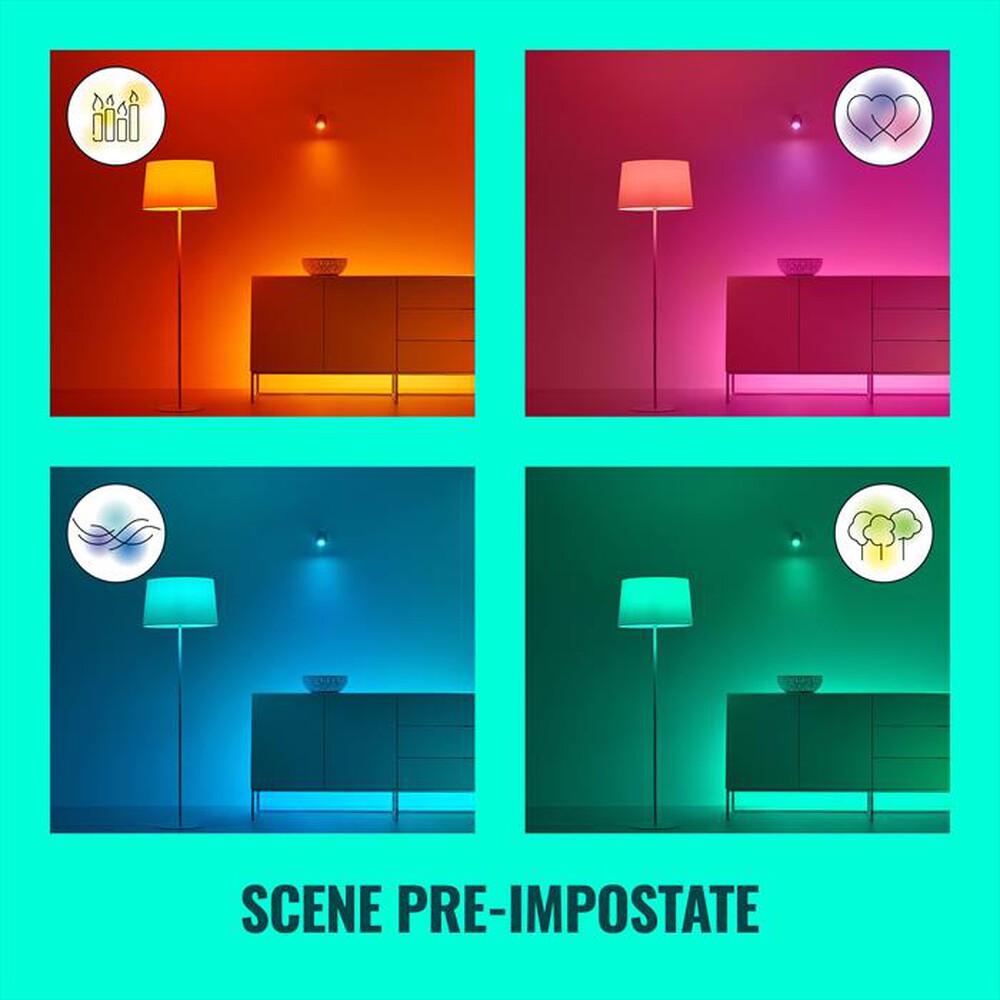 "WIZ - COLOR STARTERKIT LIGHTSTRIP 2M-Luce bianca e colorata"
