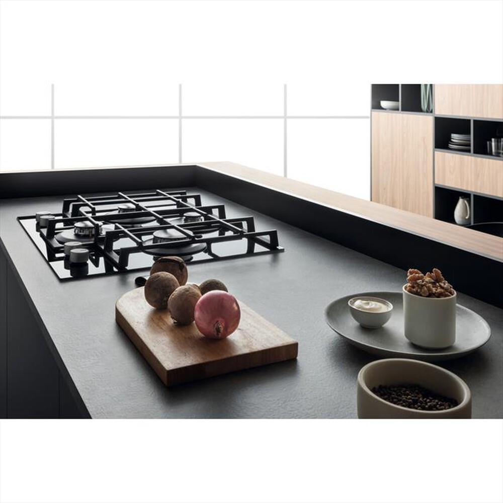 "HOTPOINT ARISTON - Piano cottura a gas HAGS 61F/BK HOB OA 4 fuochi"