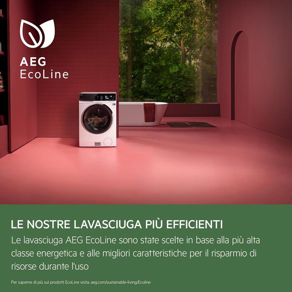 "AEG - Lavasciuga LWR9C16BAY 10/6 Kg Classe A/BY-Bianco"
