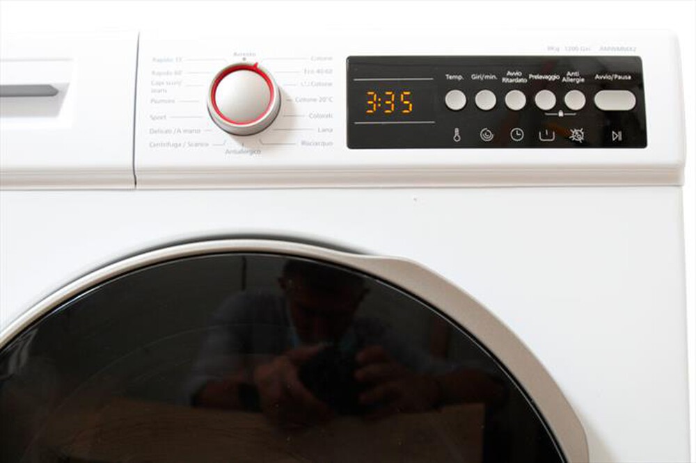 "AAAMAZE - Lavatrice AMWMMX1 8 Kg Classe B-Bianco"