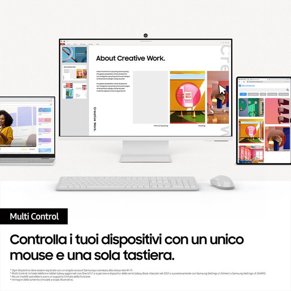 Immagine del prodotto SAMSUNG - SMART Monitor LED M8 M80D DA 32'' UHD FLAT
