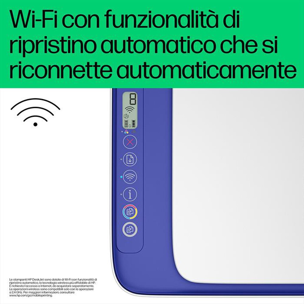 Immagine del prodotto HP - Stampante DESKJET 2821E 3 MESI INCHIOSTRO CON HP+-Blue