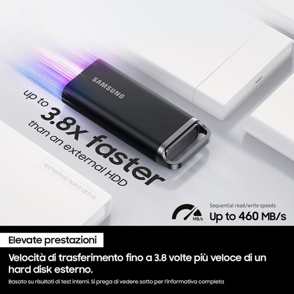 "SAMSUNG - Hard disk esterno BMPSSDPS5E-Nero"