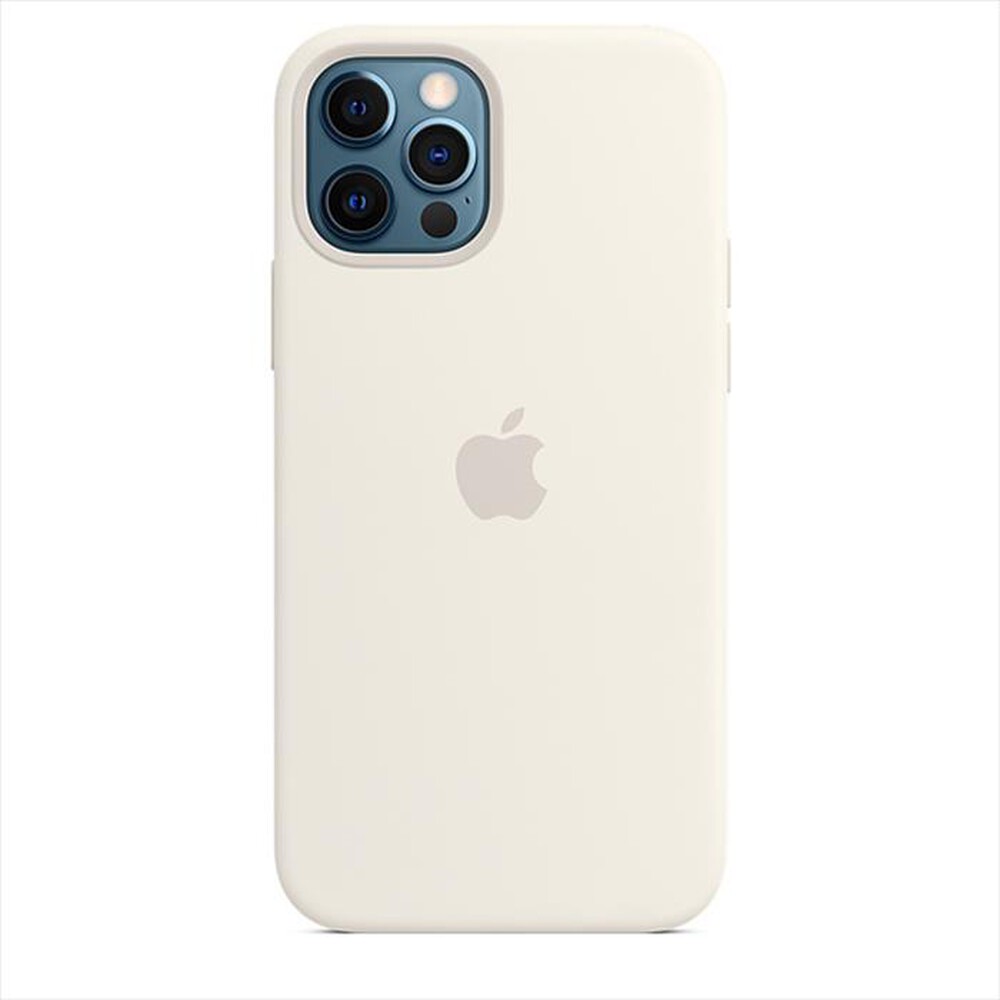 "APPLE - Custodia MagSafe in silicone iPhone 12/12 Pro-Bianco"