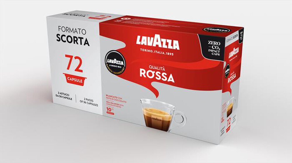 "LAVAZZA - QUALITA' ROSSA - A Modo Mio 72 Caps"