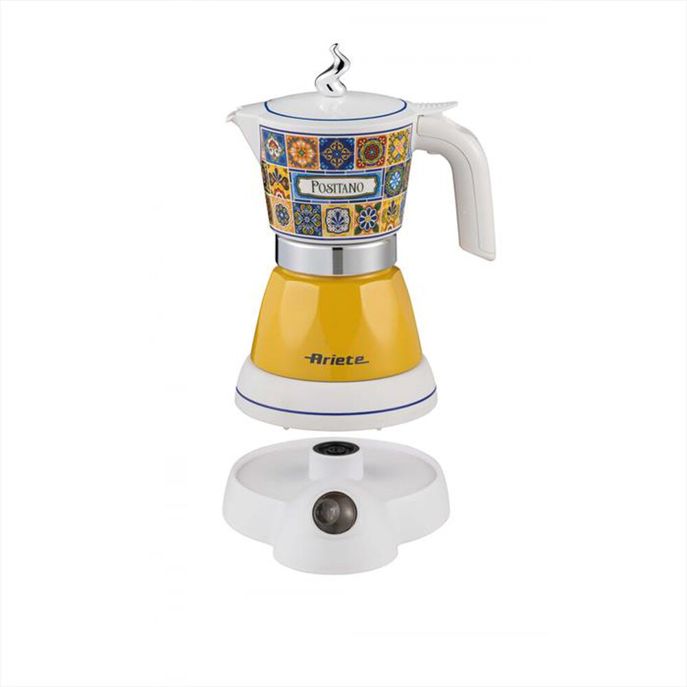 Immagine del prodotto ARIETE - Moka elettrica 1358A CAF ARIETE "POSITANO" INT-Bianco, Giallo