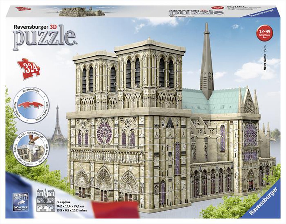 "RAVENSBURGER - NOTREDAME BUILDING PUZZLE 3D"