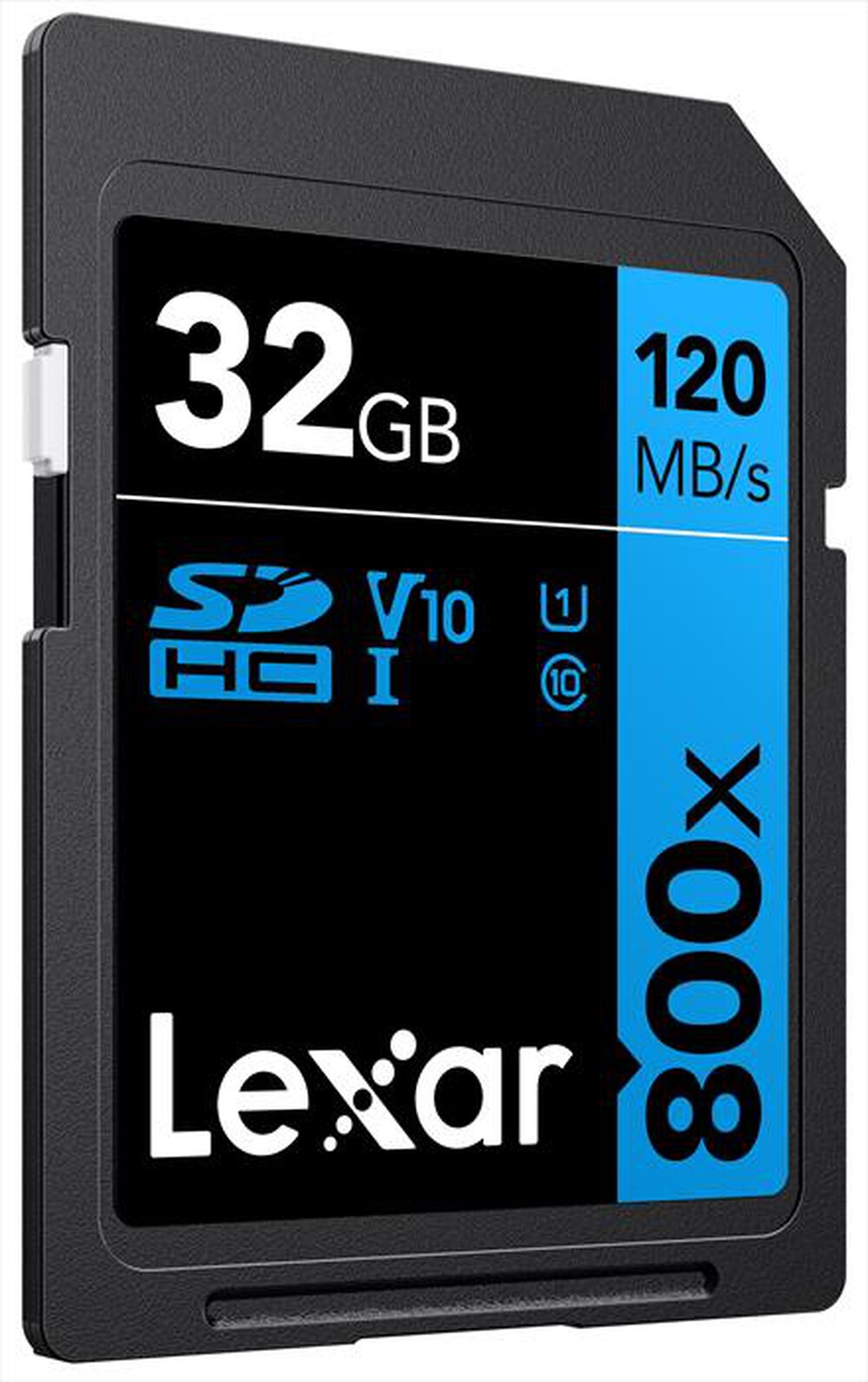 "LEXAR - 32GB LEXAR PROFESSIONAL 800X SDHC-Black/Blue"