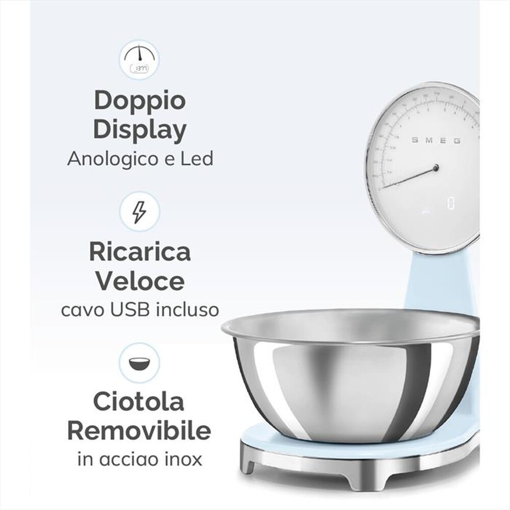 Immagine del prodotto SMEG - Bilancia da cucina KSF01WHWW-Bianco