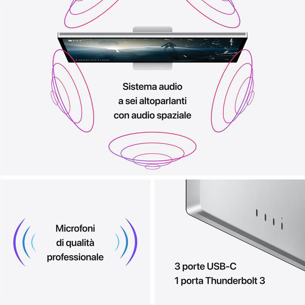 "APPLE - STUDIO DISPLAY - INCLINAZIONE REGOLABILE-Vetro standard"