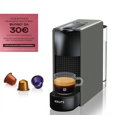 KRUPS - XN110BK Essenza  Mini Nespresso-Intense Grey