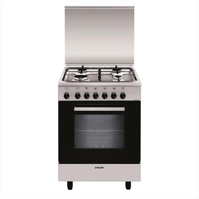 GLEM GAS - Cucina a gas A664MI6 Classe A-Inox