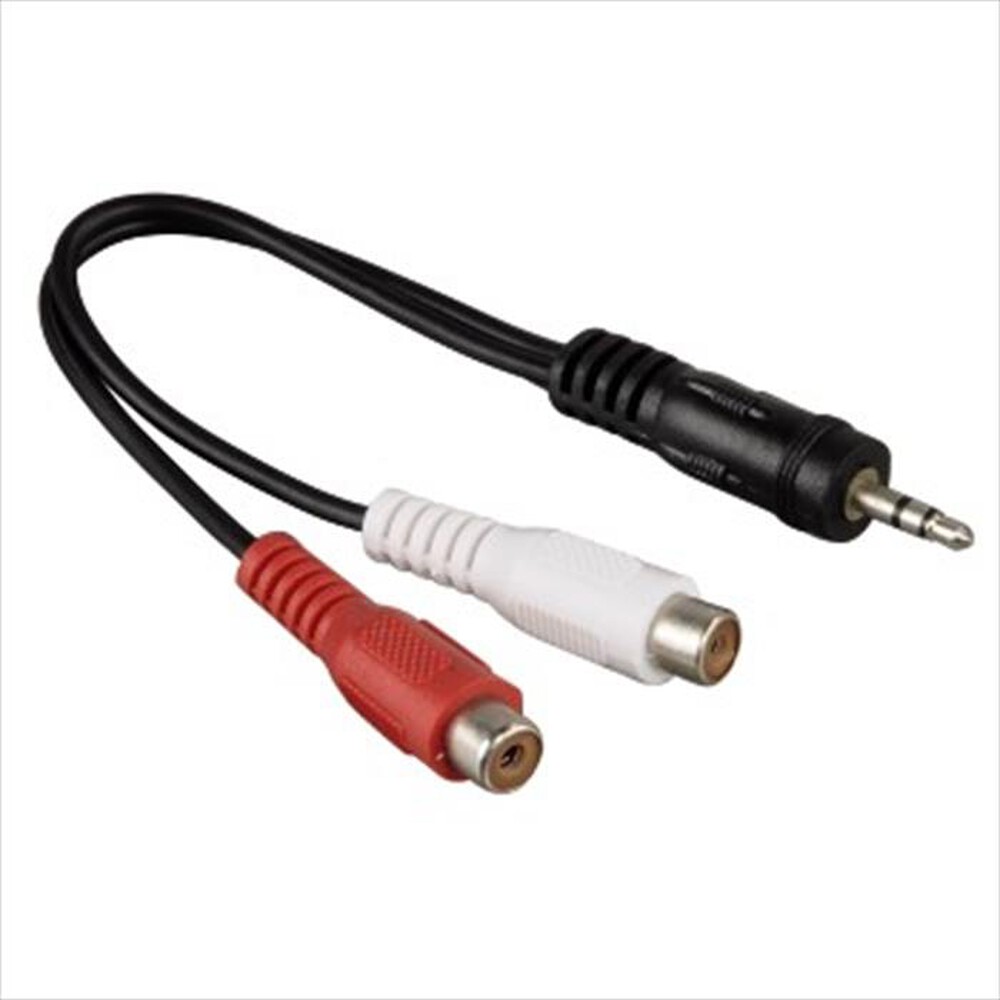 "HAMA - 7122374 - ADATTATORE JACK 3.5 M/2 RCA F - NERO"