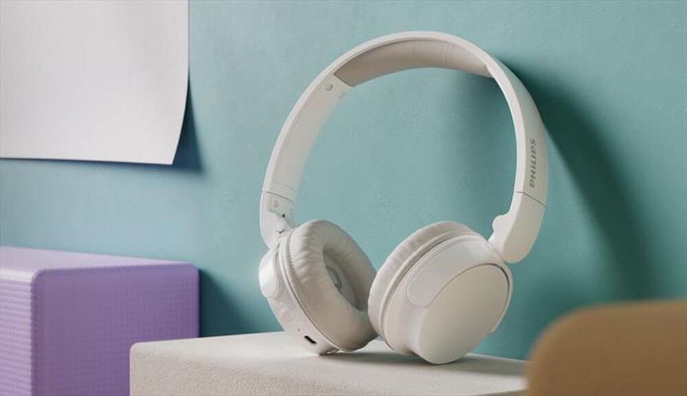 "PHILIPS - Cuffie a padiglione chiuso TAH3209WT/00-White"