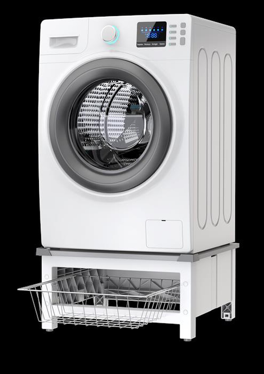 Immagine del prodotto MELICONI - BASE SPACE BASKET-Struttura bianca, ripiano grig