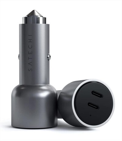 SATECHI - CARICABATTERIA DA AUTO DA 40 W DOPPIO USB-C