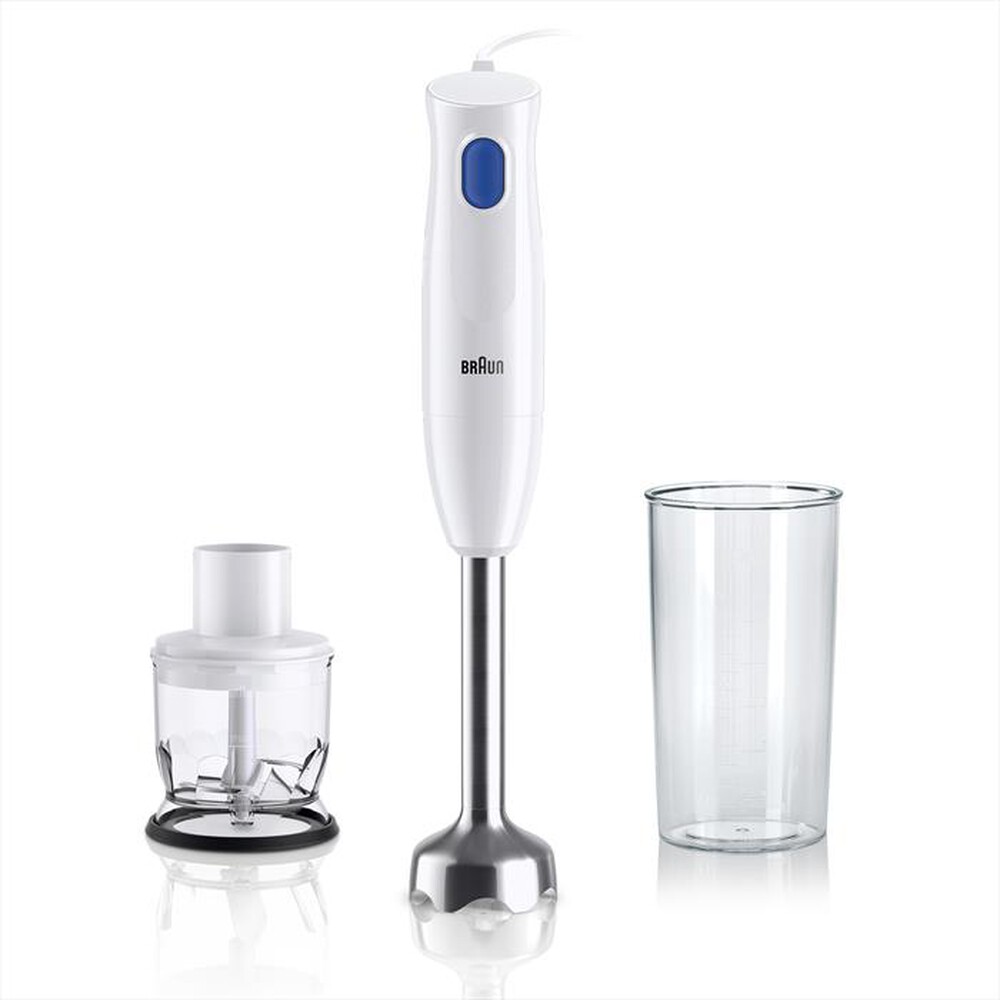 "BRAUN - Frullatore a immersione Minipimer MQ10.201M-Bianco"