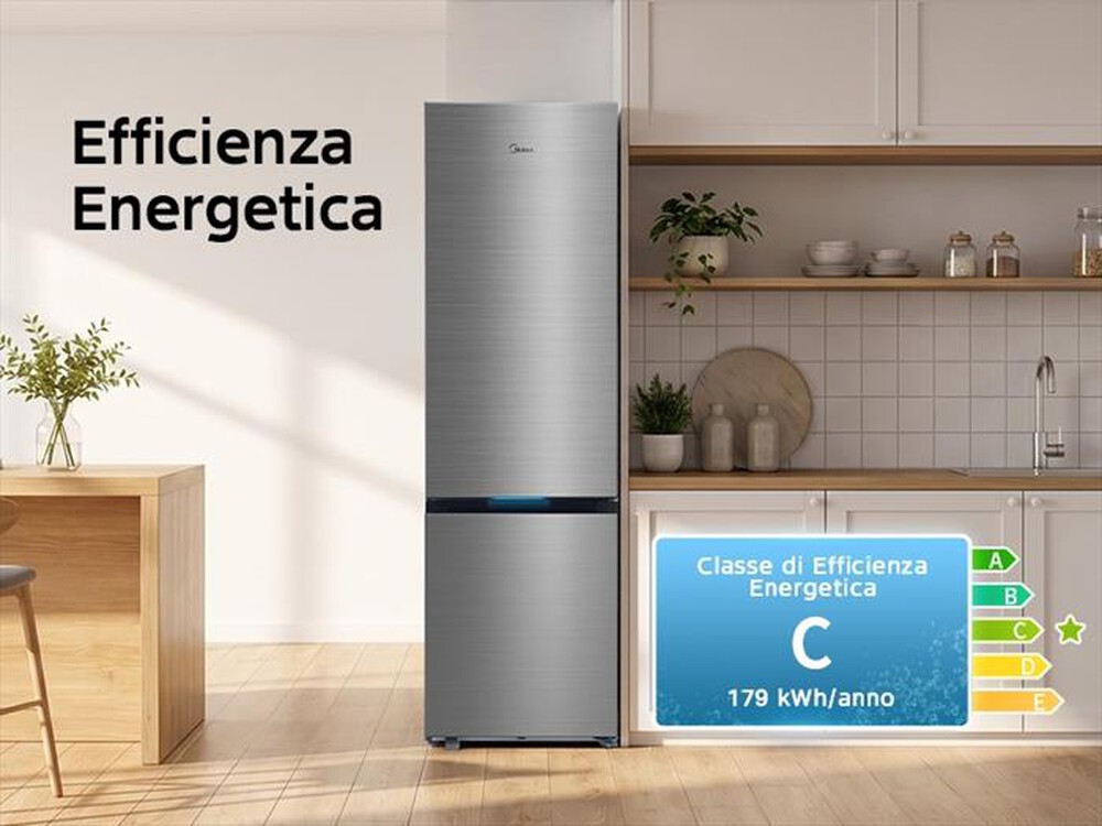 Immagine del prodotto MIDEA - Frigorifero combinato MDRB600MIC46 Classe C 442lt-Inox