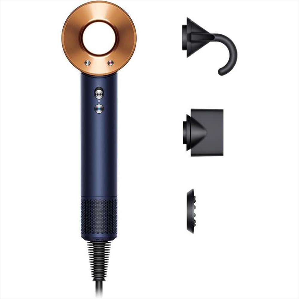 DYSON - Asciugacapelli SUPERSONIC CAPELLI LISCI O ONDULATI-Blue di Prussia/Rame