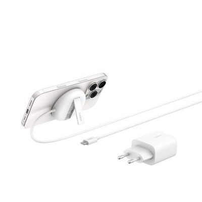BELKIN - TAPPETINO DI RICARICA WIRELESS MAGNETICA QI2 15W-Bianco