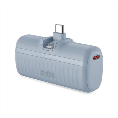 SBS - EcoPower Bank 5000mAh - TEBB5000PLUGLGGRS-Azzurro