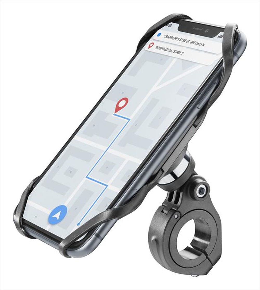 "CELLULARLINE - BIKEHOLDERPROK Supporto da manubrio universale-Nero"