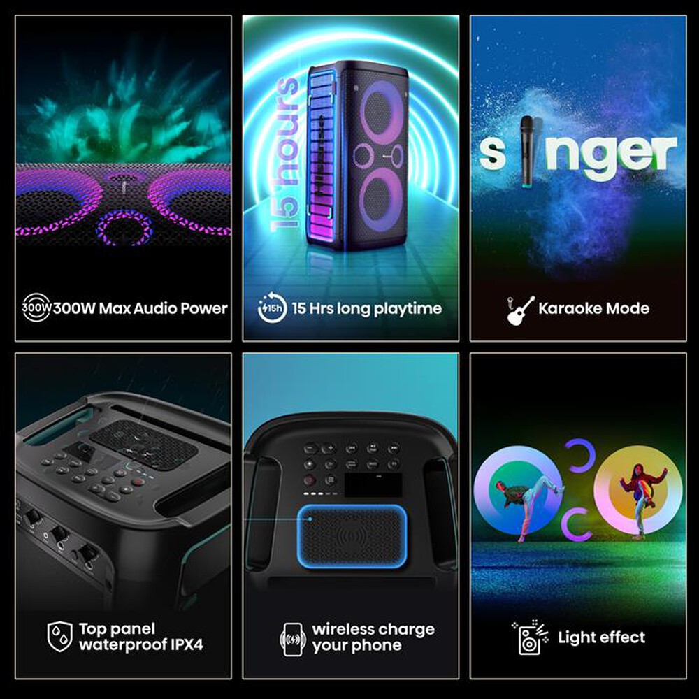 Immagine del prodotto HISENSE - Speaker Bluetooth 300W PARTY STORM-NERO