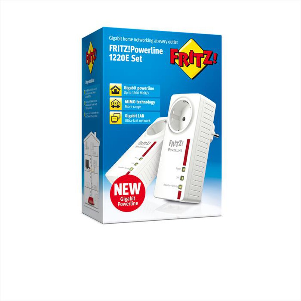 "FRITZ! - FRITZ!POWERLINE 1220E SET-Bianco"
