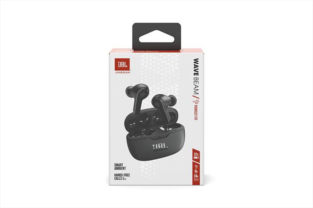 "JBL - Auricolari bluetooth WAVE BEAM-NERO"
