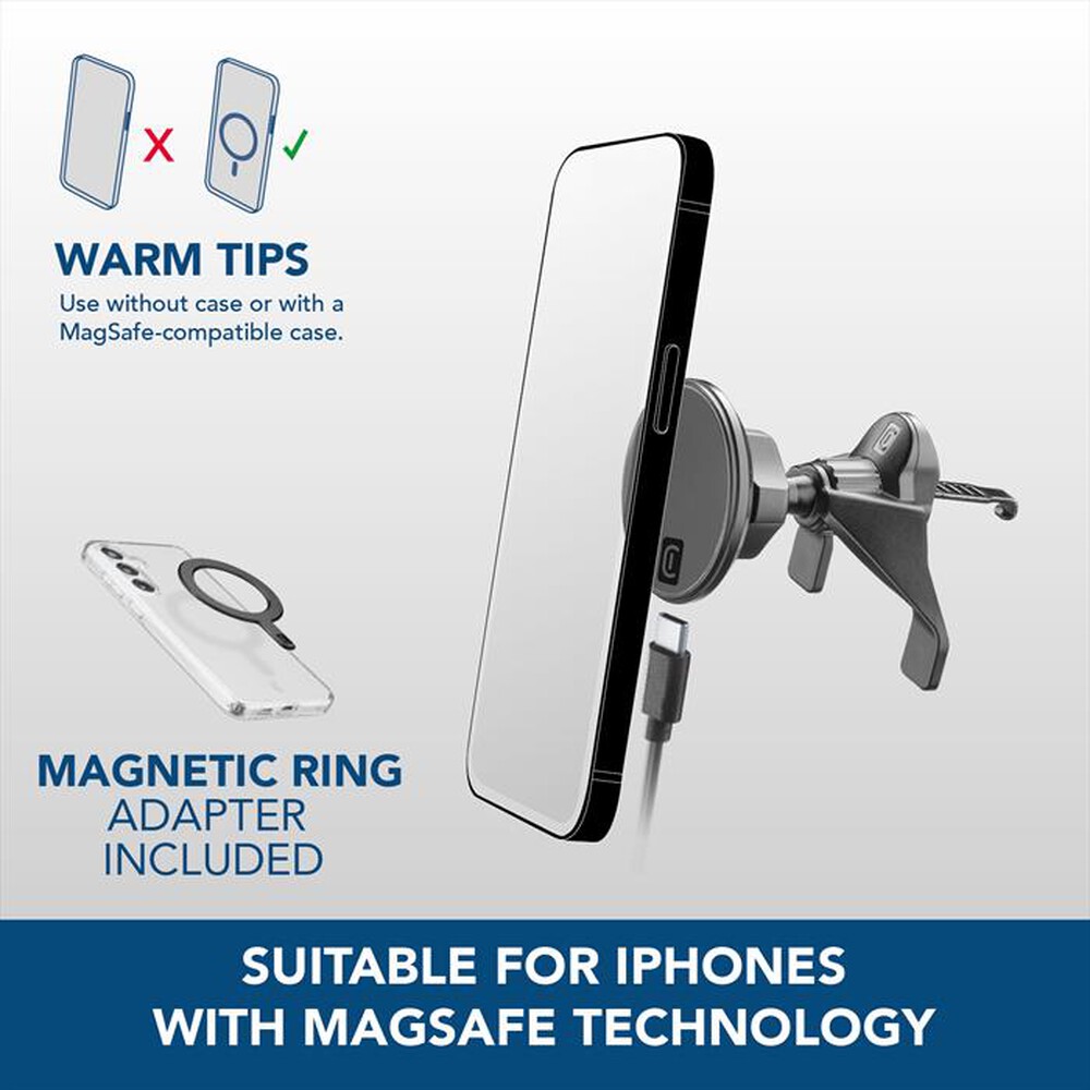 Immagine del prodotto CELLULARLINE - MAG WIRELESS CHARGING HOLDER-Nero