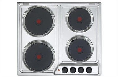 DE LONGHI - Piano cottura elettrico FFI 46 ER 4 fuochi 55 cm-Inox