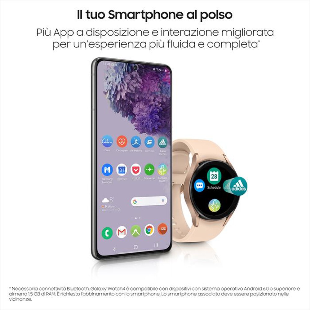 "SAMSUNG - GALAXY WATCH4 40MM BT-Pink Gold"